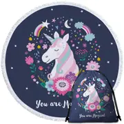 You are Magical Unicorn Round Beach Towel
