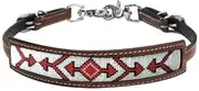 Showman Medium Oil Leather Wither Strap w/Red, Black & White Beaded Arrow Design! New Horse TACK!