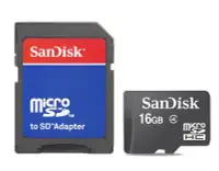 在飛比找Yahoo!奇摩拍賣優惠-SanDisk 16G Micro SD MicroSD C