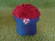 BURLEY SEKEM NRL MANLY SEA EAGLES WIG VISOR BRAND NEW ADULTS SIZE