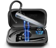 Bluetooth Headset with Microphone, Wireless Earpiece with Charging Case for C...