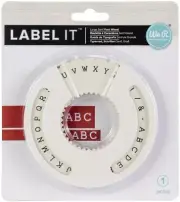 We R Memory Keepers Label IT Font Wheel Serif Large 660067 NEW