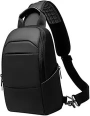 [LALADEFIEE] Waterproof Diagonal Bag for Men Portable Travel Bag by Fashionable Shoulder Pouch Crossbody Bag Pvc and Polyester Material