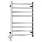 Gama Square Chrome Electric Heated Towel Rack 8 Bars