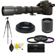 500mm 1000mm f/8.0 Telephoto Lens For Canon EOS 7D 70D Rebel SL1 T3i T5 T5i T6