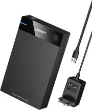 UGREEN HDD/SSD Enclosure 3.5/2.5", SATA 5Gbps, USB-A to USB-B (1m)