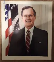 Vintage George H.W. Bush 20x23 Photo Poster