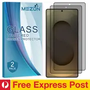 [2 Pack] Privacy Anti-Spy Full Coverage Samsung Galaxy S25 Ultra (6.9") Tempered Glass Fingerprint Unlock Premium 9H HD Screen Protectors by MEZON (Galaxy S25 Ultra, Privacy) – FREE EXPRESS