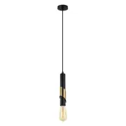 GOLDA Pendant Lamp Light Interior ES Matte Black Antique Brass Plate Tube OD50mm