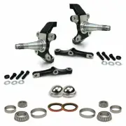 Mustang II & Pinto Pro Touring 2" Drop Spindles w/ Bearings, Seals, & Dust Caps (for: Ford)