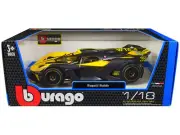 Bburago Bugatti Bolide Yellow & Carbon Gray 1/18 Diecast Model Car 11047
