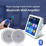 Wireless Wall Amplifier Home Audio Bluetooth Frameless Loudspeakers 4inch 20W