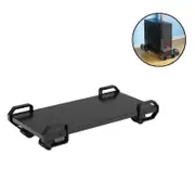 Nevenka CPU Stand Computer Tower Stand Holder with Locking Caster Wheels-Black
