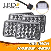 4Pcs 4x6 inch LED Headlight High-Low beam Fog Lights For Freightliner FLD120 112 (for: Suzuki)