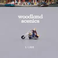 在飛比找露天拍賣優惠-Woodland scenics微縮迷你場景模型人物自行車1