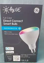 C by GE BR30 SMART LIGHT LED COLOR CHANGE LIGHT BULB works with Alexa & Google