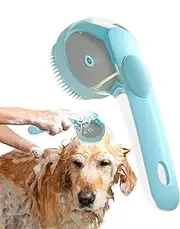 Dog Washing Brush,Puppy Shower Comb with Long Handle | Dog and Cat Bathing Grooming Massage Brush with Ergonomic Handle