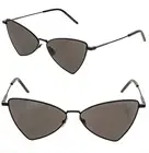 SAINT LAURENT JERRY YSL 303 002 Black Angular Metal Fashion Sunglasses SL303