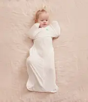 [Swaddle Up™ Transition Bag] Tan Breton Stripe •Cotton
