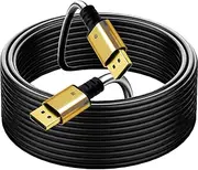 YOTETION 16K 6FT DisplayPort to DisplayPort Cable, Gold-Plated High Speed Display Port 1.2 Cable (4K@60Hz, 2K@144Hz) DP Cable Compatible with Computer, Desktop, Laptop, PC, Monitor, Projector