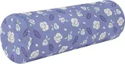 GuoChe Outdoor Bolster Pillow Rustic Flowers Purple Round Neck Roll Pillow 5.5" x 17" Round Pillow Insert Cylinder Pillows Decorative Cover Bed Back Support