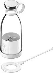 Portable Blender- Personal Blender USB Rechargeable with 4 Large Blades for Smoothies and Shakes,Handheld Mini Juicer Mixer for Sports Travel Gym (White)