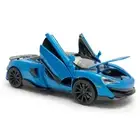 McLaren 600LT Toy Car 1:32 Diecast Model Car Door Trunk Open Light Sound Blue