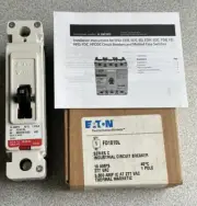 NEW Eaton FD1010L Industrial Circuit Breaker, 10A, 277 VAC, 1 Pole, F Frame
