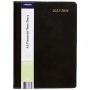 J.Burrows A5 Week to View Executive FY25/26 Diary Black