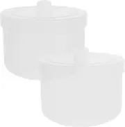 OSOLADY Easy-to-use Manicure Tool Cleaner Box Tray Sterilizer Box for Nail Tools Set of 2
