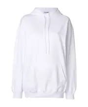 Felpa Con Cappuccio Balenciaga in Bianco XS white