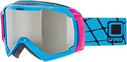 [Uvex] g.gl 100 Ski Goggles Cyan / Silver