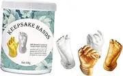 BESPORTBLE 1 Set Keepsake Hand Casting Kit Newborn Hand Molding Footprint Kit for Day Anniversary Family Memories Plaster Mold Unique Home Decor Centerpiece