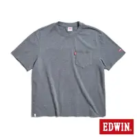 在飛比找momo購物網優惠-【EDWIN】男裝 寬版口袋小夾標短袖T恤(灰色)