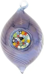 [Glass Of Venice] Murano Glass Christmas Ornament - Millefiori Blue