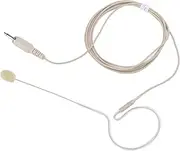 POENVFPO Single Earhook Microphone Headset, 3.5MM Jack Screw Condenser Microphone for Karaoke