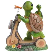 Solar Garden Lights Tortoise Cycling Solar Figurine Charming Light for Front Door Garden Ornament