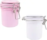 Framendino, 2 Pack Eyelash Glue Storage Tank, Lash Glue Holder Jar Eyelash Extension Supplies for Home Salon