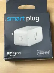 Sealed Amazon Smart Plug Works With Alexa to Contol Lights - White