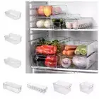 Plastic Fridge Storage Basket Cosmetic Storage Box Fridge Accessories