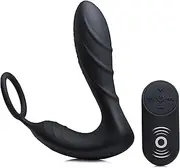 Silicone Prostate Vibrator & Strap With Remote Control