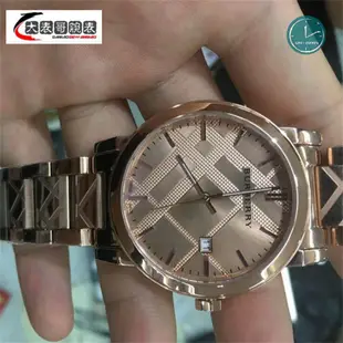 實拍 BURBERRY 玫瑰金 鋼帶 戰馬錶 戰馬 手錶 情侶對錶 BU9039 BU9146