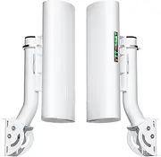 Point to Point/Multipoint Wireless Bridge Outdoor with Bracket Mount, Starlink WiFi Extender, IP65 Waterproof, 5.8GHz 3KM 100Mbps with 16dBi High Gain Antenna,Extend WiFi to Outdoorbulidings, 2 Pack