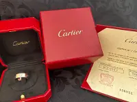在飛比找Yahoo!奇摩拍賣優惠-Cartier 卡地亞 LOVE 18K 玫瑰金 寬版戒指