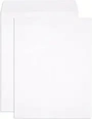 9x12 catalog envelope, windowless, no tint, center seam, gummed, 28lb white wove, 250 pack