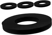 4-piece Car Shock Absorbing Ring Set Top Mounting Damping Ring for Universal Auto Suspension Black