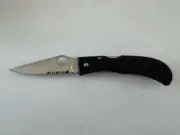 Spyderco C38PSBK Horn Zytel Circa 1997 Model) AUS-8 SS Blade. *NEW IN BOX*