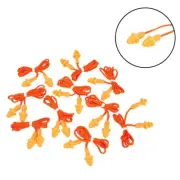 10 Pairs of High quality Washable Silicone Corded Earplugs for Noise Reduction