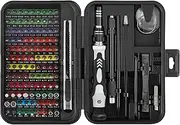 Milifox 132 in 1 Precision Screwdriver Set, Magnetic Screwdriver Tool Set with Color-Coded Identification Magnetic Bits, Repair Kit for Phone, Computer, Tablet, Camera, PC, Watch