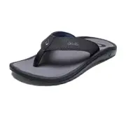 Ohana Men's Beach Sandals, Quick-Dry Flip-Flop Slides, 10 Pavement/Pavement